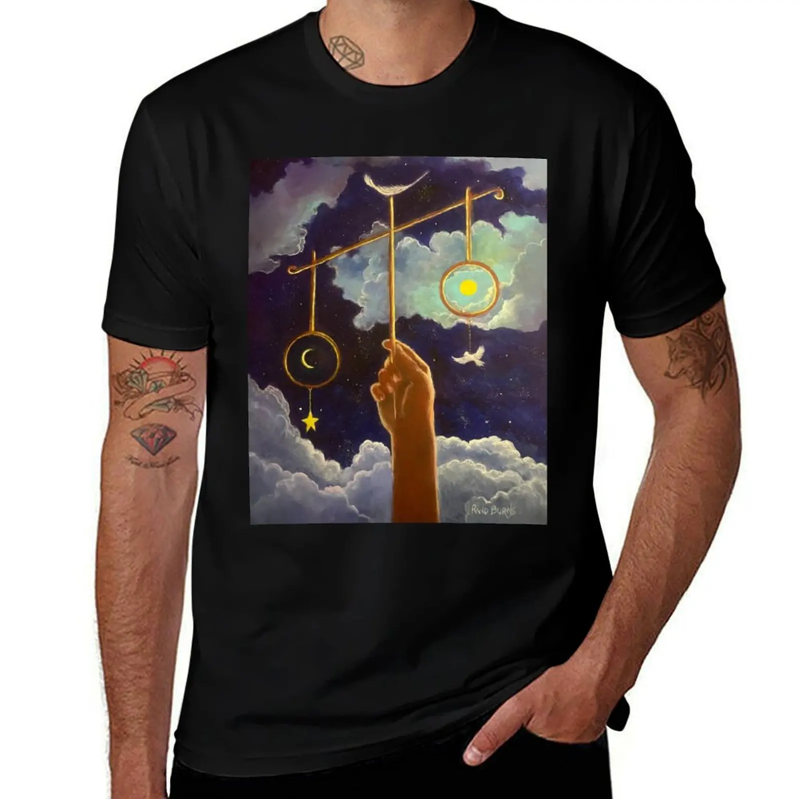 The Balance of God T-Shirt Minimalist Plain Crew Neck T-Shirt