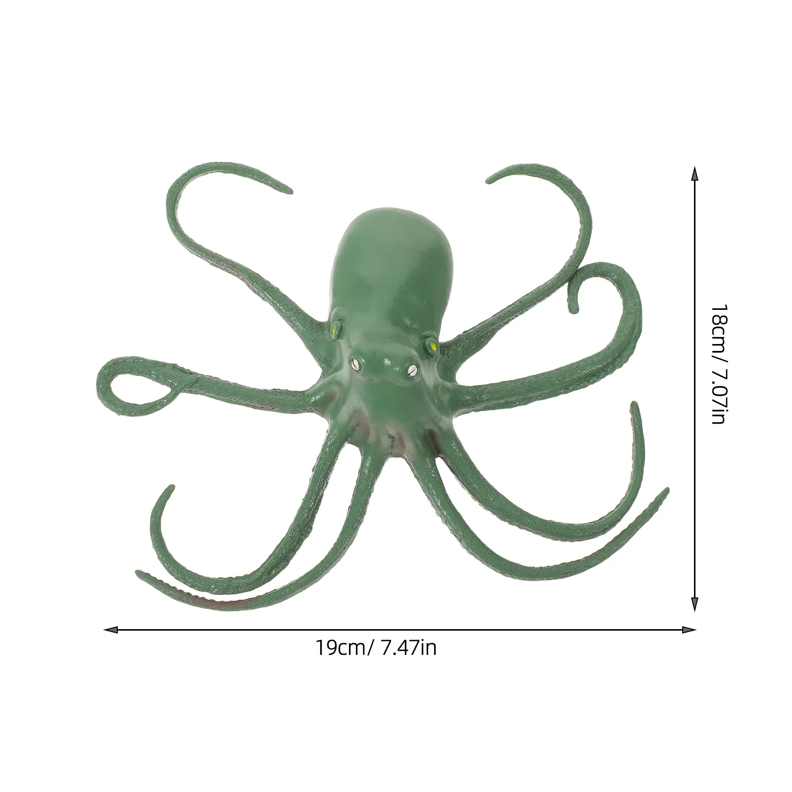 Squeaky Realistic Octopus Ornament Ultra-Soft Sensory Sea Creature for Ocean Learning Classroom Decor Deep Sea Exploration Kids view 3