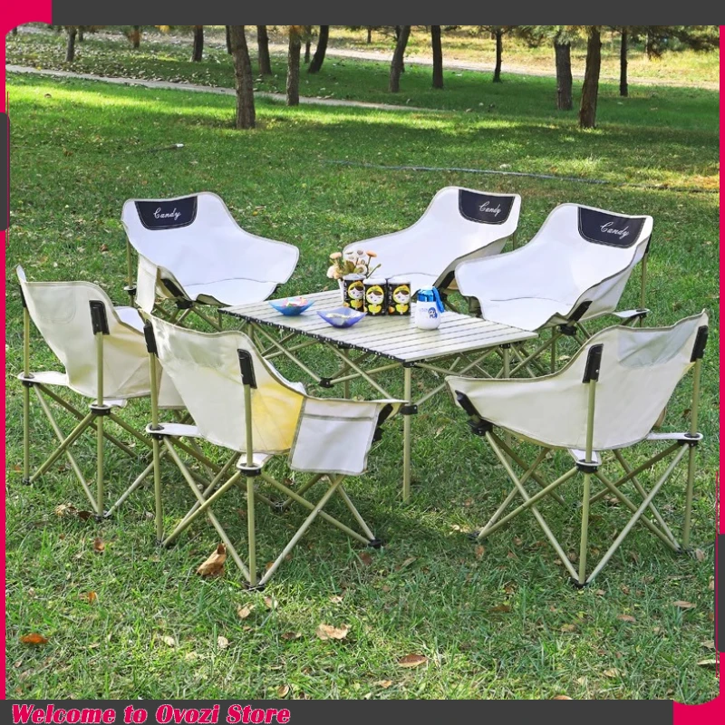 

Lounge Portable Camping Table Foldable Waterproof Dining Minimalist Camping Table Sectional Modern Mesa Plegable Patio Furniture
