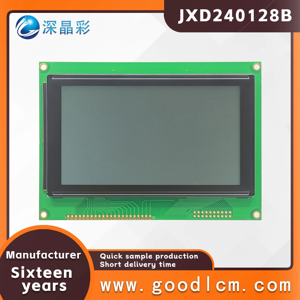 Imagem -03 - Módulo de Tela Lcd Monocromático Retroiluminação Led Controlador Lcm Matrix Lattice 240x128 Jxd240128b T6963c Uc6963 47