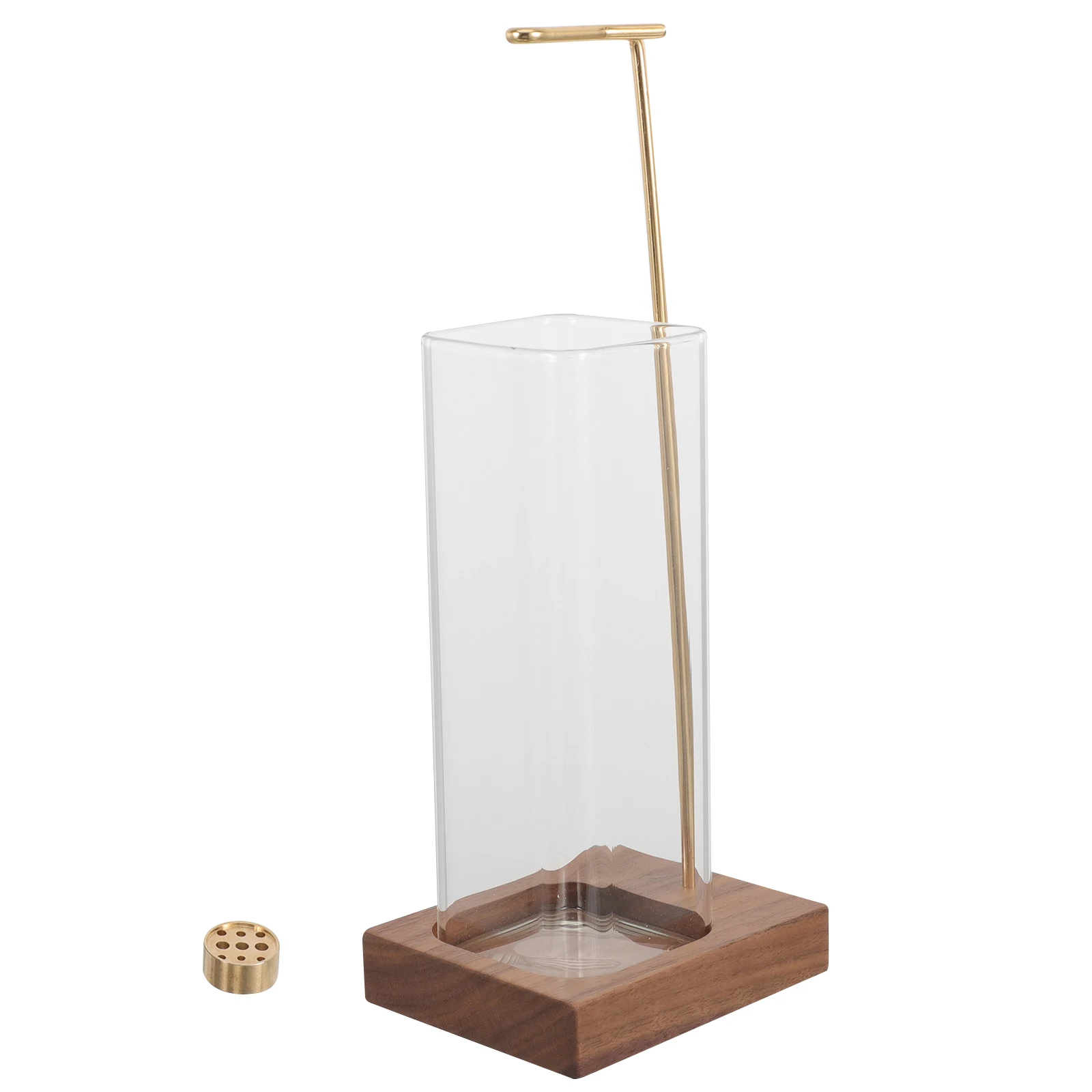 

Aroma Stand Incent Stick Holder Intense Insence Burn Burner Glass Wood Fragrance Sticks
