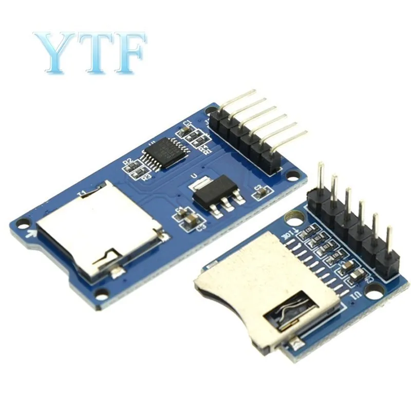 Micro SD card module TF card reader/writer SPI interface with level conversion chip for Arduino ARM AVR