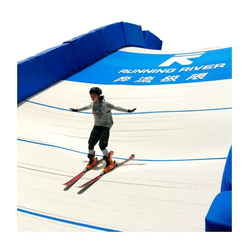 

Running River Good Quality Dry Slopes Training China Rolling White Ski Slope Simulator