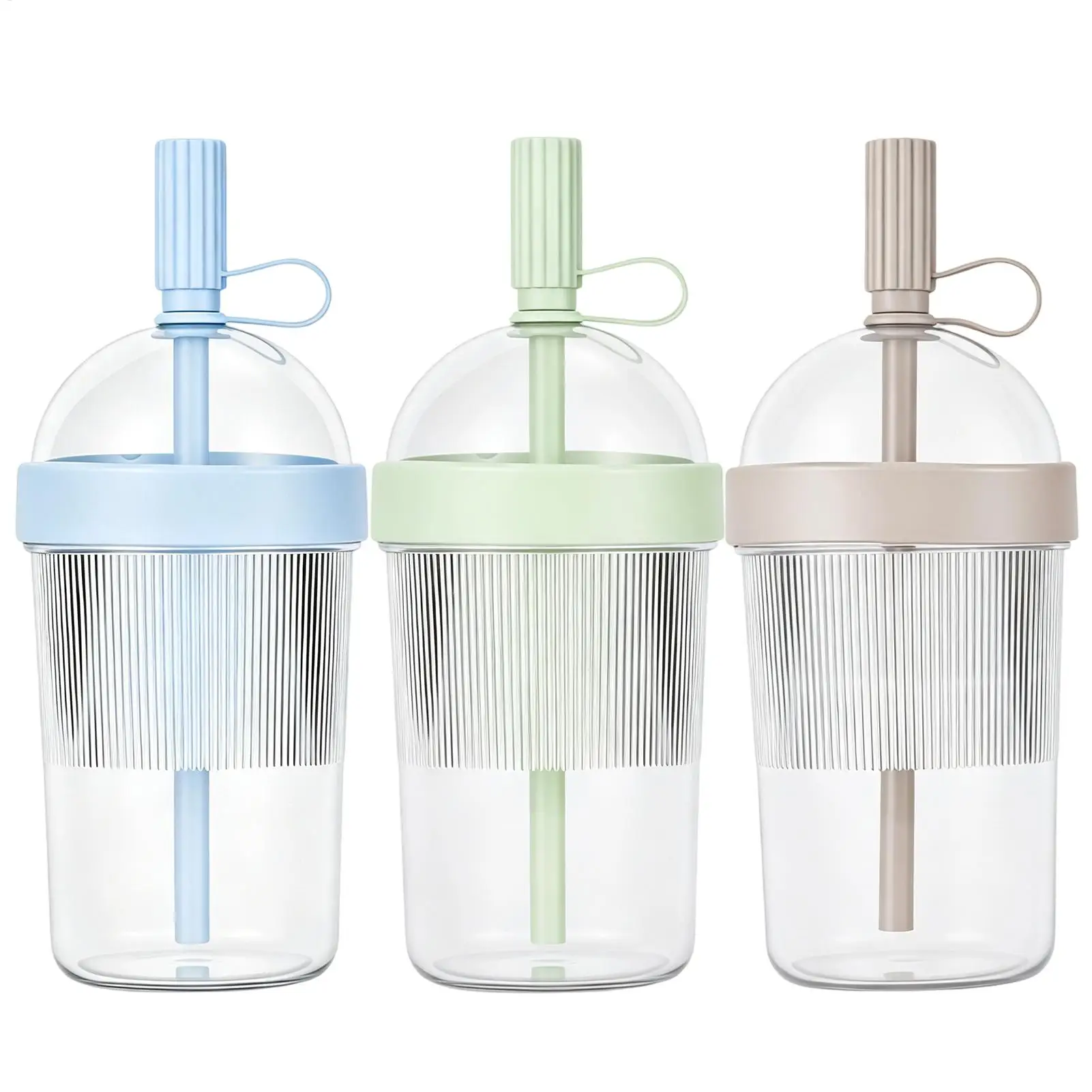 Coffee Cups With Lids Reusable 17oz Drinkware With Lid And Straw Cold Drink Tumbler For Women Men Travelers Home Office Travel