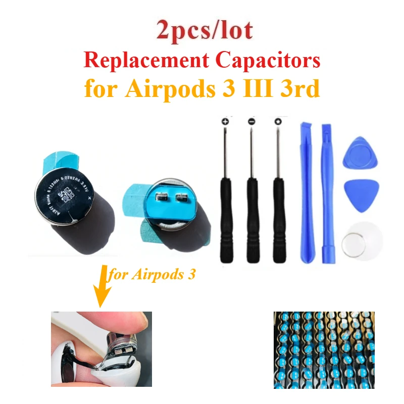2pcs/pair Replace Capacitor for Airpods 3 III 3rd A2564 A2565 integrated circuit