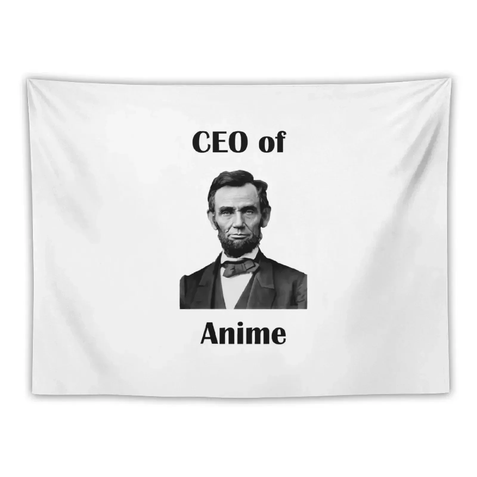 

CEO of Anime (Abraham Lincoln) Tapestry Kawaii Room Decor Outdoor Decor Tapestry