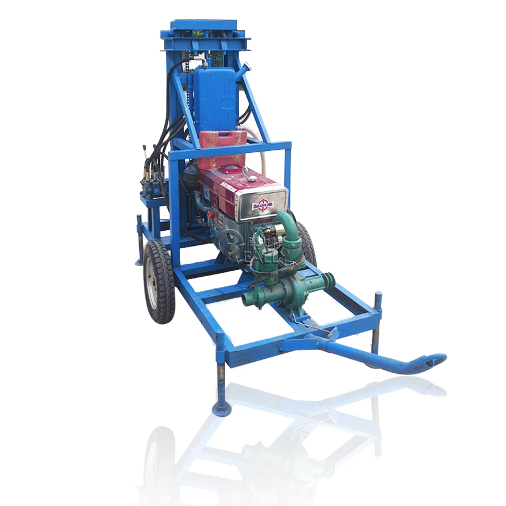 ポータブル水掘削機,小型油圧ディーゼル機,CE, 8hp