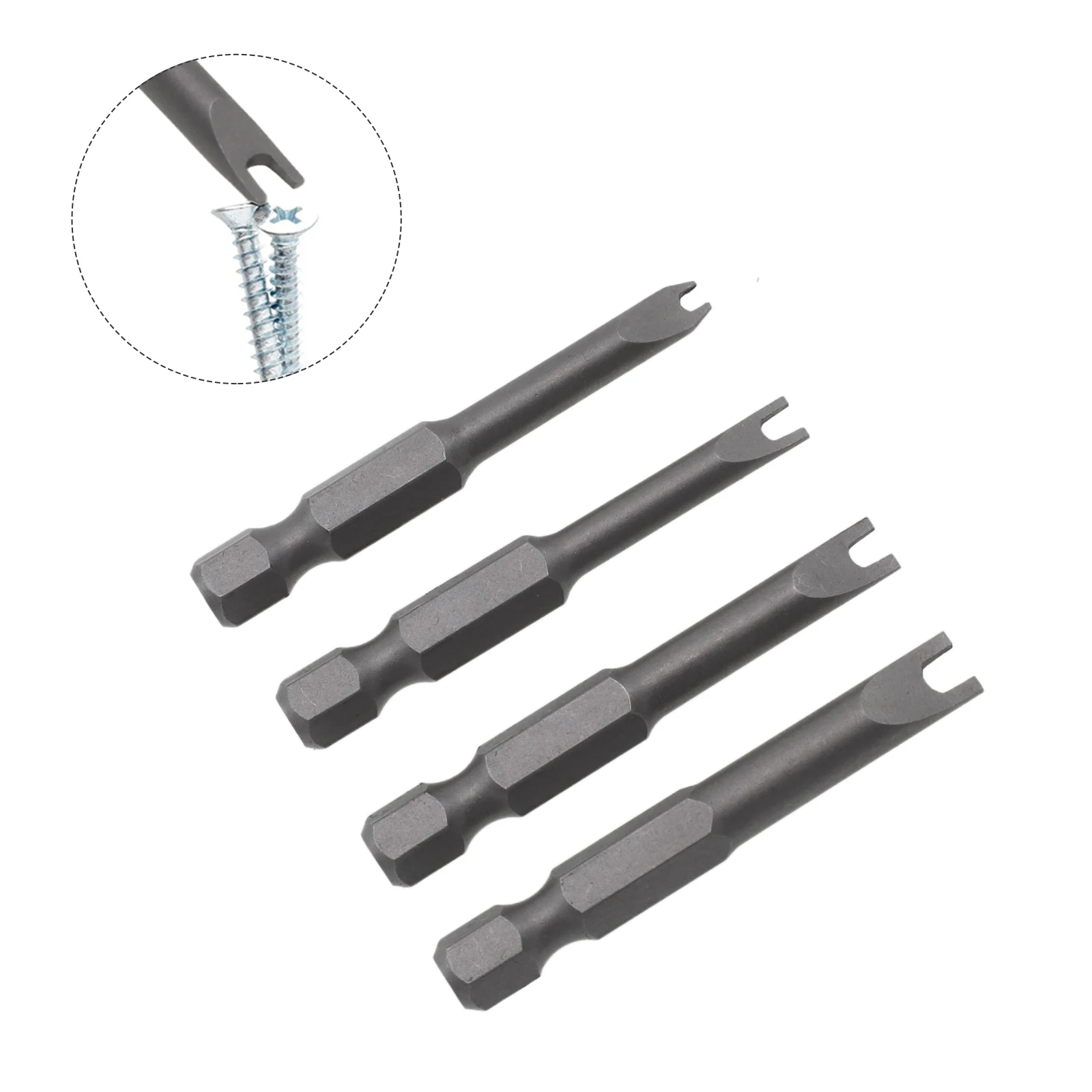 Special-shaped Screwdriver Bit 50mm Length 6.35mm（1/4inch）handle ABS + Metal Y Type/U Type High Quality Brand New