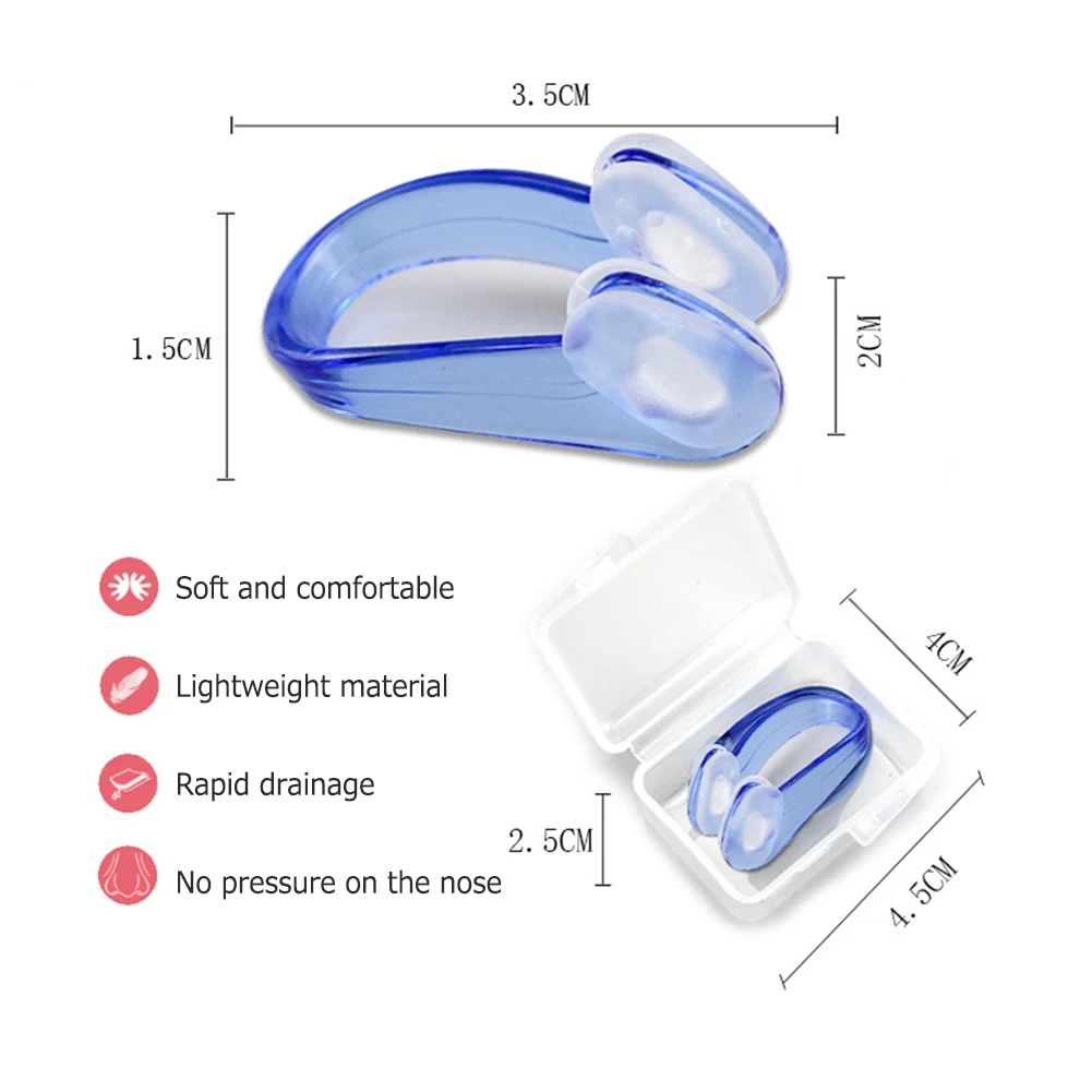 

Unisex Swimming Nose Clip Swimming Nose Clip Reusable Environmental Soft Silicone Nose Clip Swim Nose Clip Nose Protector