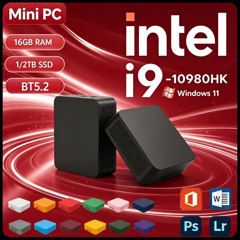 intel-core-i9-10980hk搭載、高速ミニpc。windows-11、16gb-ram、2tb-ssd、wi-fi-6、bluetooth-52、4k-hd対応。ゲームや日常業務に最適。