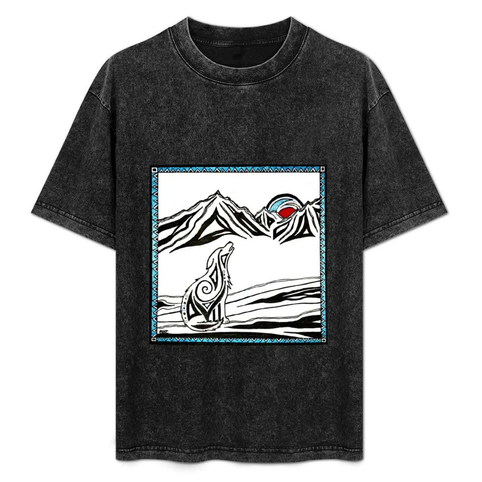 

Wolf Moon T-Shirt Large Size Soft Cotton T-Shirt