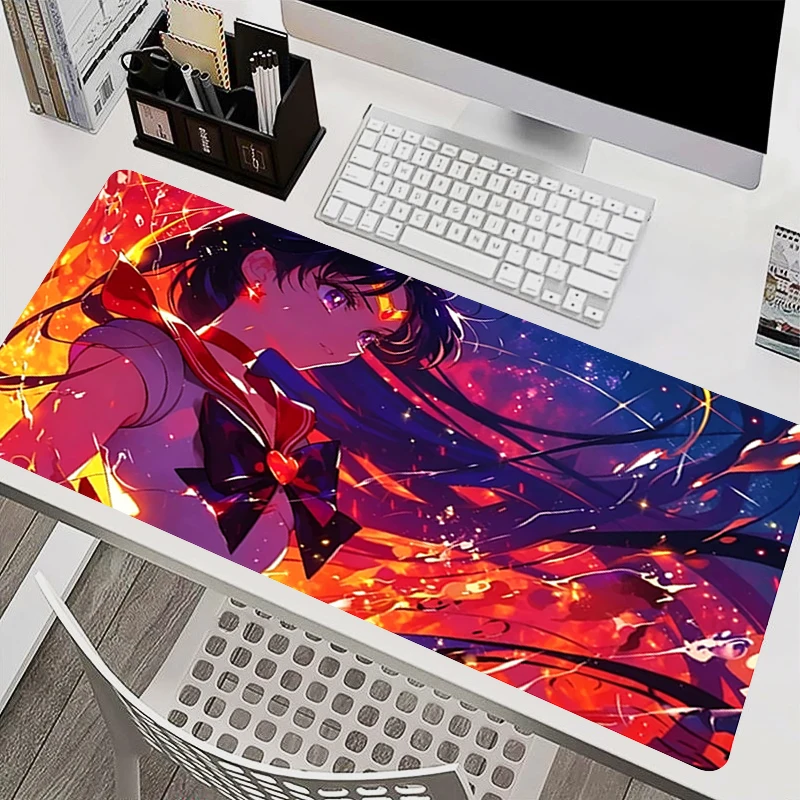 Mouse Pads Computer Accessories S-Sailor Moons Cute Anime Table Mat Speed Mousepad XXL Gaming Keyboard Mat Exquisite Mouse Mat