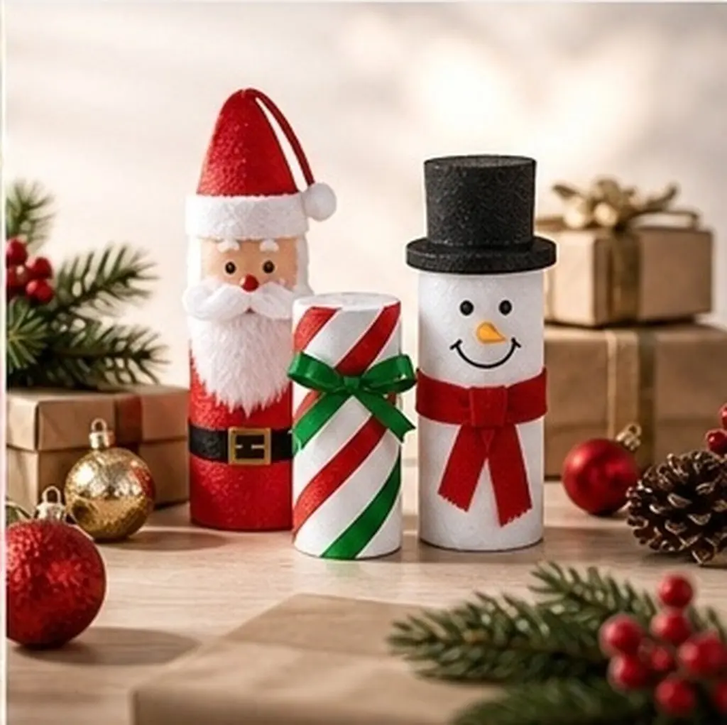 20Pcs Foam Cylinders High Density Polystyrene 5x3cm for Christmas Craft Foam Decorations DIY Arts Supplies Round Column