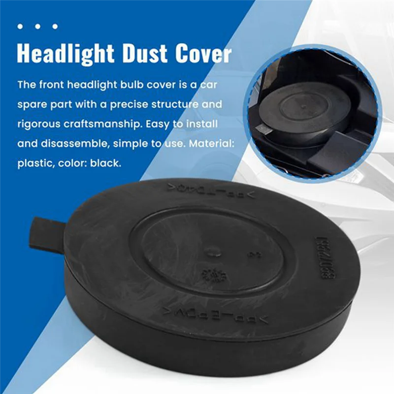 M93K-2PCS العلوي كشافات لمبة غطاء غبار غطاء استبدال 89072961 لسيتروين C4 C5 #4