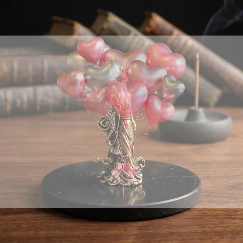 Vintage Brass Kitsune Fox Fairy Statue Mini Collectible Craft Desktop Ornament for Workstation Decor Unique Gift for Fox Lovers