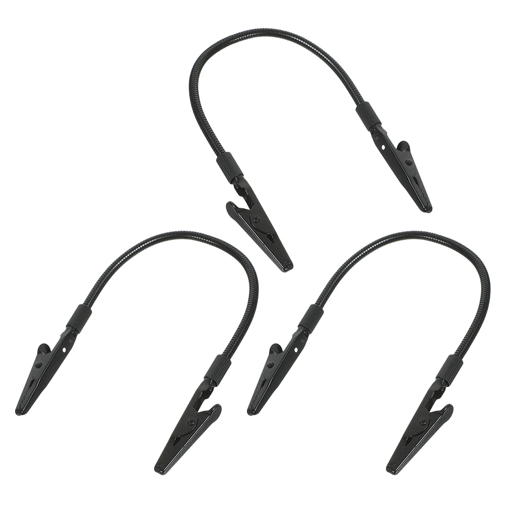 

3pcs Soldering Tools Flexible Metal Clamps For Wire Fixing Photo Display Repair Workbench Diy Project Folder Label Holder