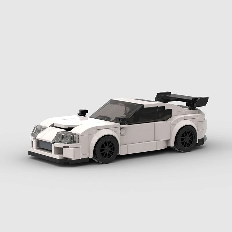 MK4 Supra Moc Fast  Furious Speed Champions Racer Cars City Sports Vehicle Building Blocks Creative Toys Boys