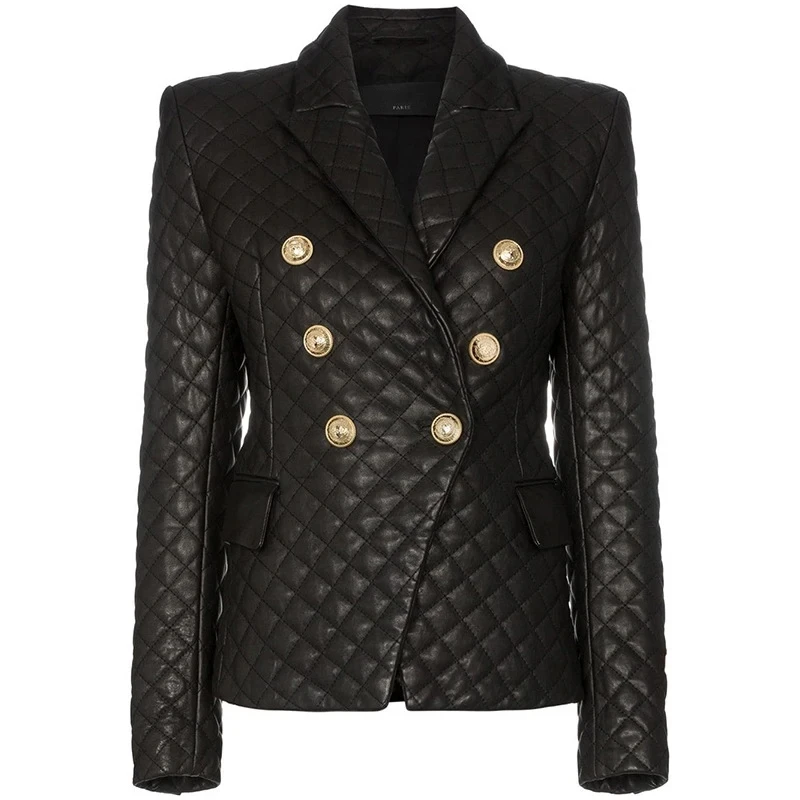 Genuine Sheepskin Short Blazer Coats for Women 2025 Fall Winter Windbreak Warm Ladies Button-up Lambskin Jacket Tops Outwear