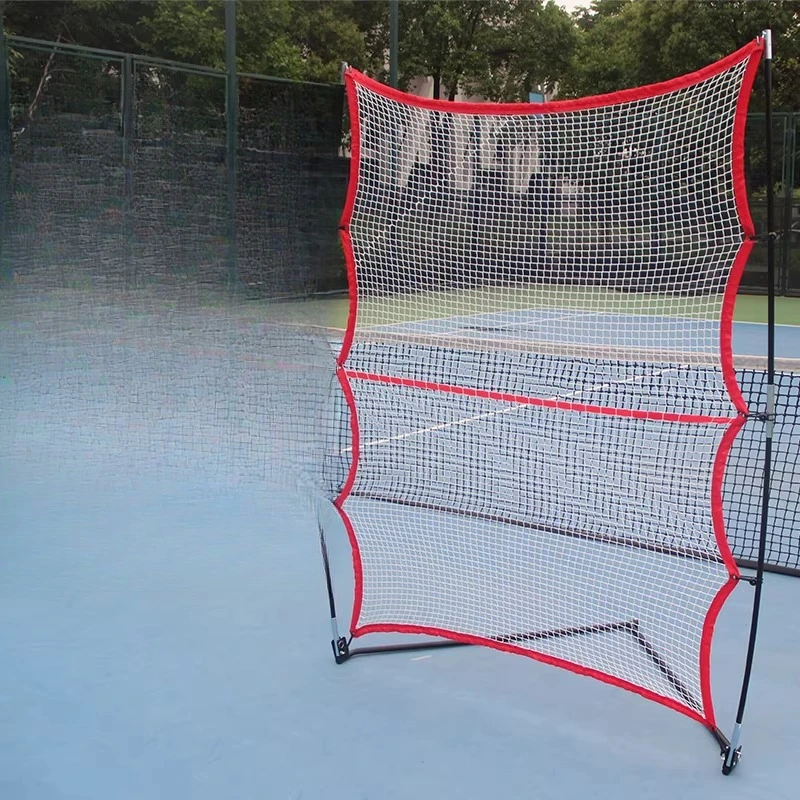 Portable tennis training net new rebound net single fixed practitioner sparring set movable tactical board