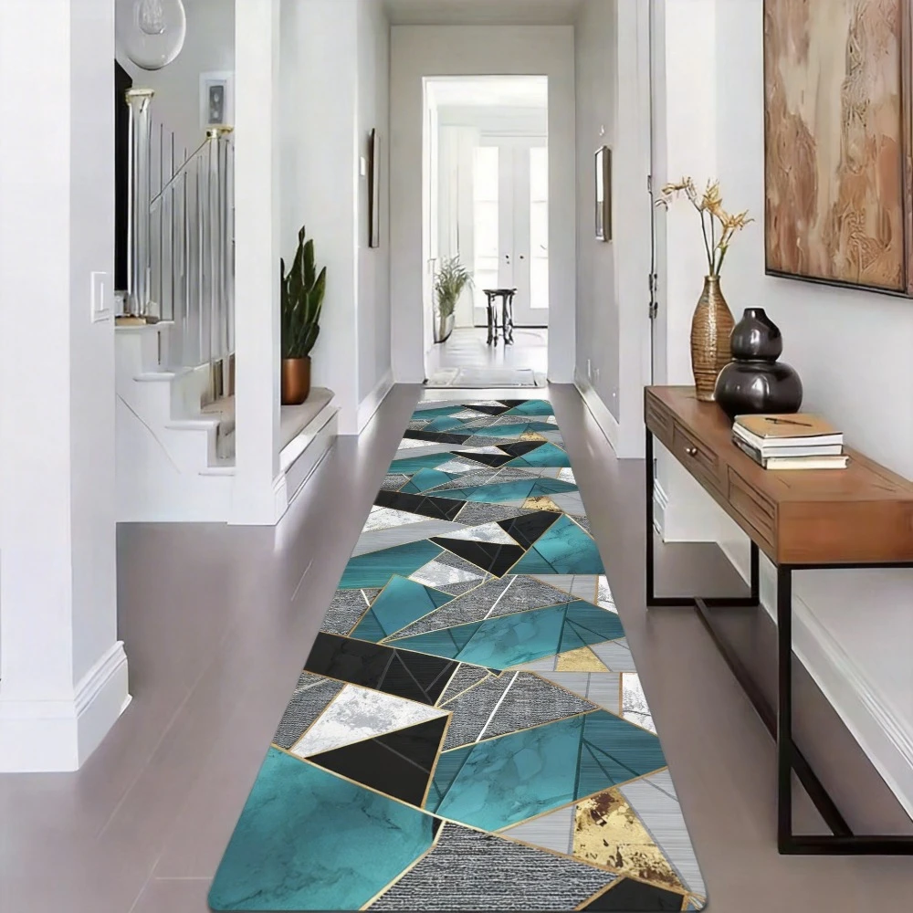 

Европейские ковры для прихожей и гостиной, декоративные коврики для коридора, лестницы, спальни, моющиеся, нескользящие напольные коврики для лобби