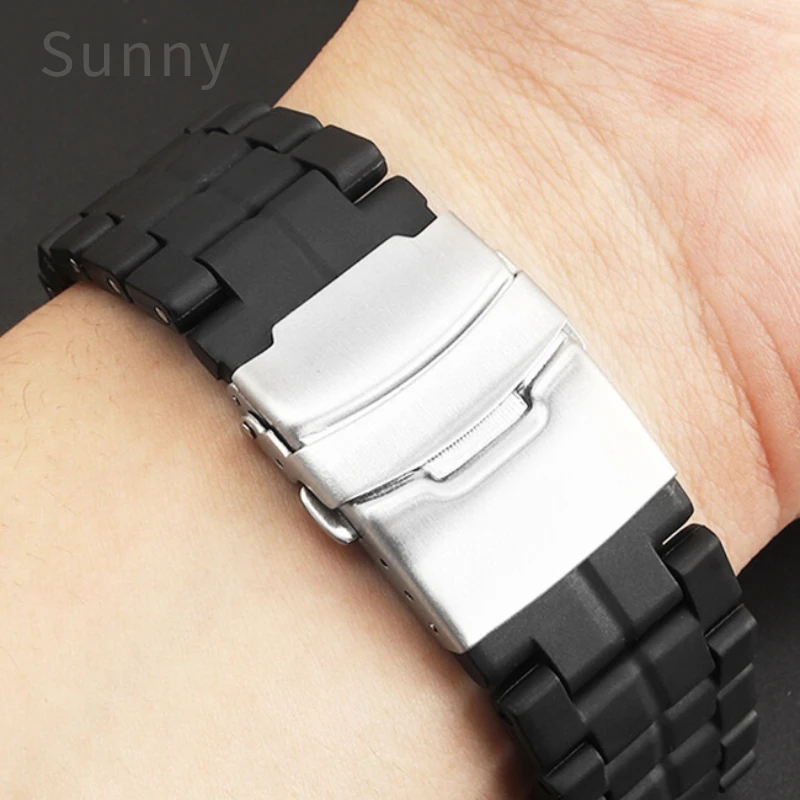 Per Luminox Leggero con strumento Cinturino in acciaio plastico in fibra di carbonio 3050 3080 8800 Serie 23mm Sostituisci il cinturino dell'orologio