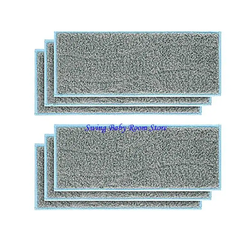 

K1AD Pack of 6/12 Replacement Washable Mopping Pads For M6 Robotic Vacuum Cleaner