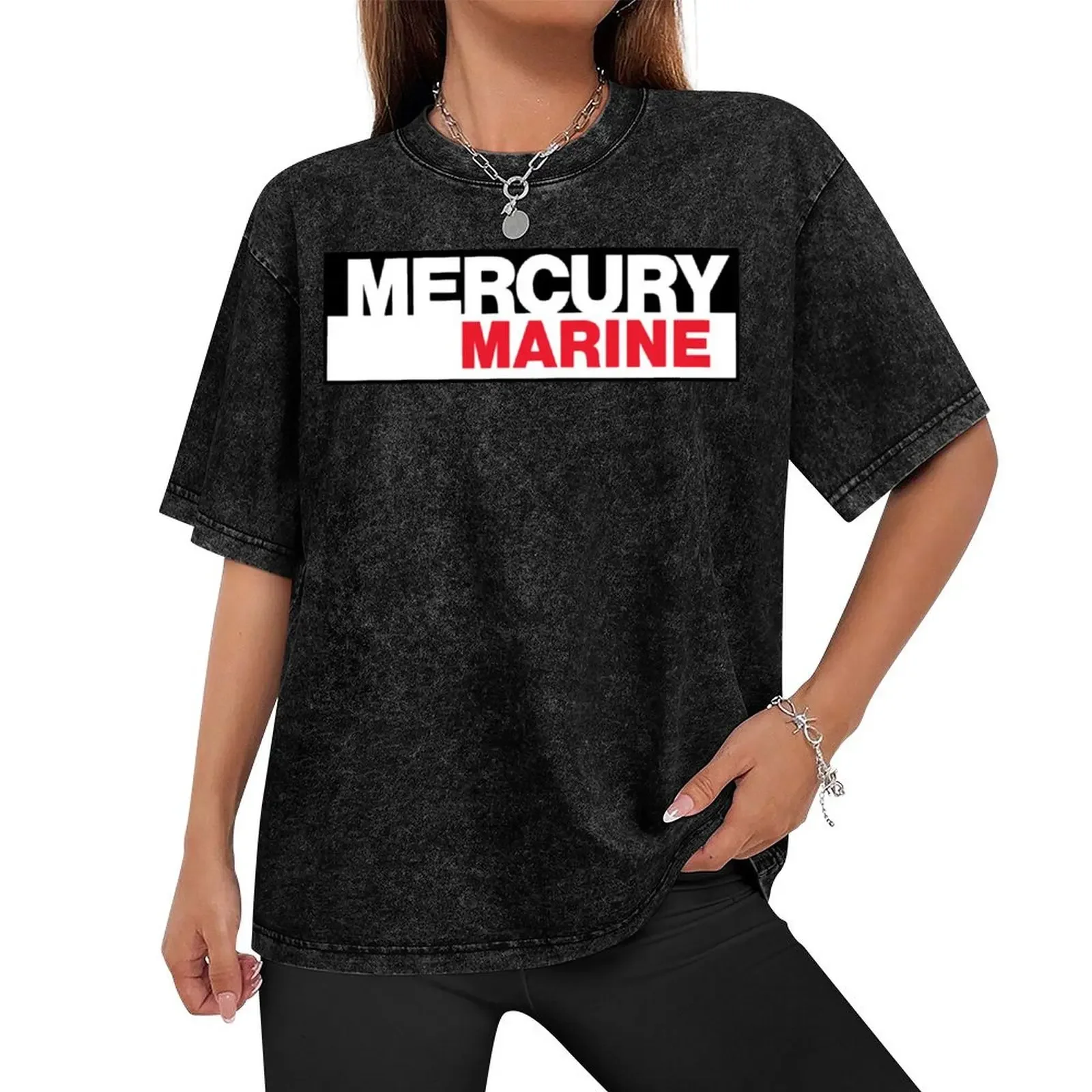 80'S Classic Kiekhaefer Mercury Marine Outboards Logo T-Shirt man t shirt summer tops blanks T-shirts for men cotton