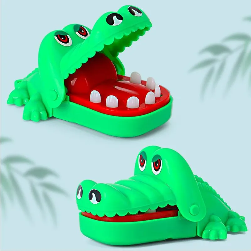 Thriller Crocodile Requin Dinosaure Dents Morsure Doigt Brittop Jeu Surprenant Enfants Amusant Cadeau Adulte Décompression Prank Jouets