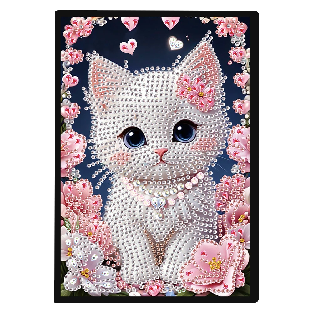 50 หน้า A5 รูปพิเศษรูปแบบสีสัน 5D เพชร Drawing Book Art เจาะภาพวาดไร้สาย Strip สมุดบันทึกสําหรับชายหญิง