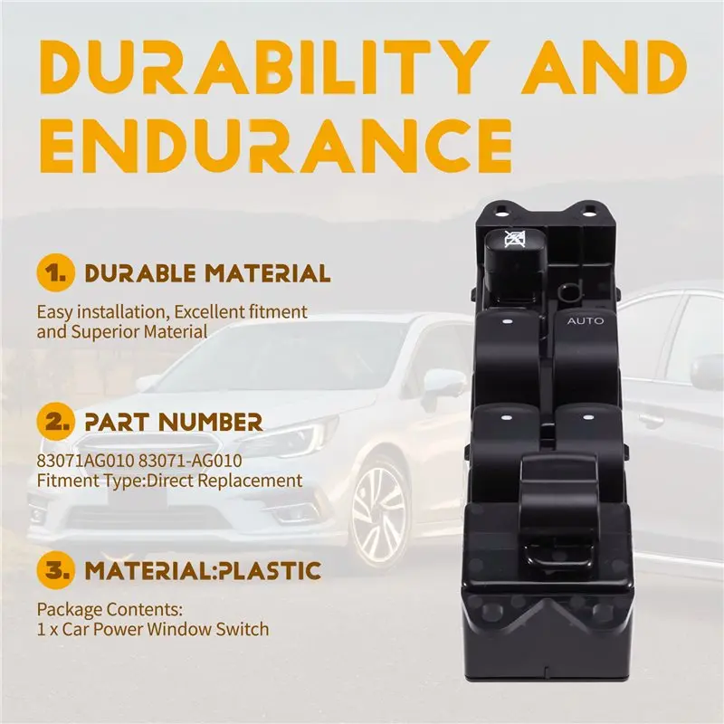 A80X-For Subaru Liberty Outback Power Window Switch For Subaru 83071AG010 Car Accessories