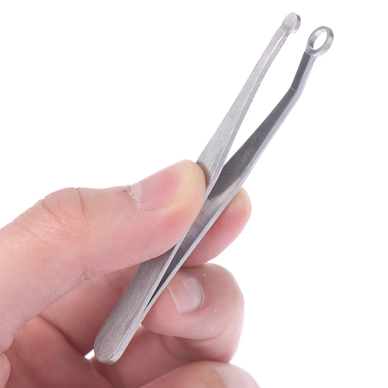 Nose Hair Trimming Tweezers Nose Trimmer Tweezer Round Tip Perfect Steel Nose Hair Removal Trimming Nose Hair Removal Tweezer