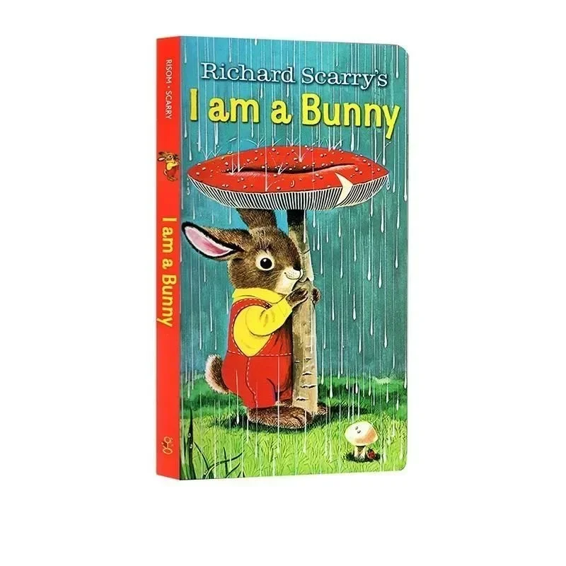 Buku anak-anak interaktif: belajar bahasa Inggris dengan cara yang menyenangkan dengan buku papan tulis 'am a Bunny' untuk anak-anak 0-3