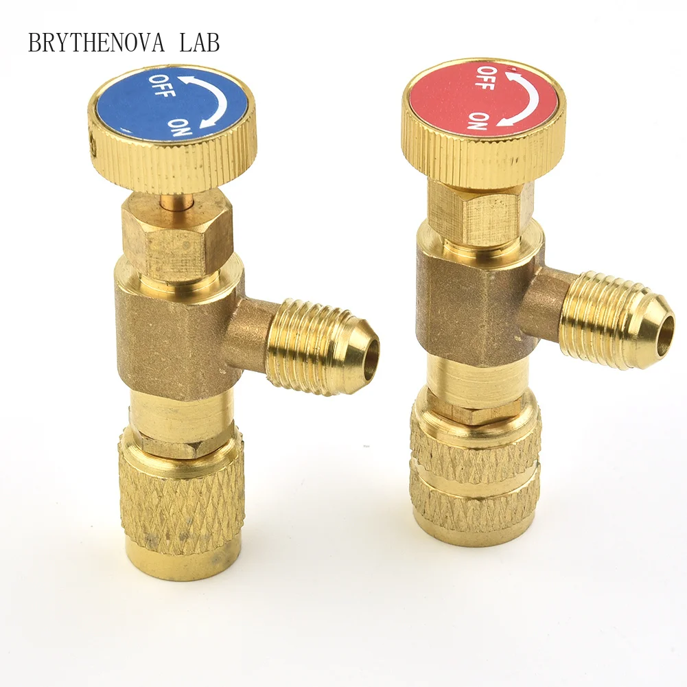 2PCS Air Conditioning Refrigeration Safety Valve R410A R22 1/4