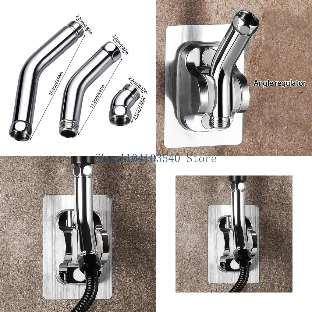 

02DC 3PCS прочные материалы из нержавеющей стали. Регулируемый адаптер для портативных и осадных ливней.