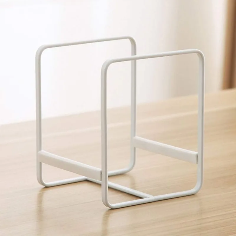 Stainless Steel Kitchen Rack Rust-resistant Countertop Utensil Holder Vertical Cabinet Storage for Plates Bowls Cups Lids