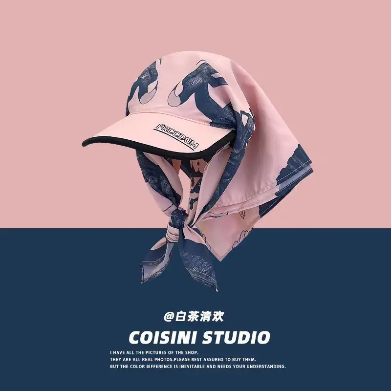 

2025 new personalized dragon headscarf strap cap children summer sunshade American hip hop trendy brand sunscreen cap