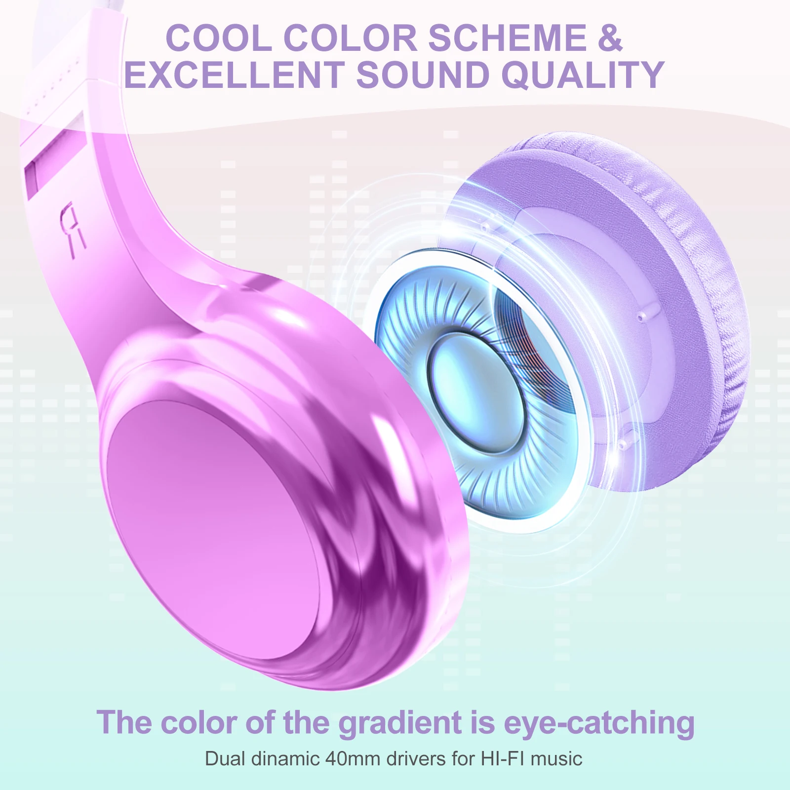 Детские проводные наушники с микрофоном, наушники для девочек, регулируемая стереогарнитура, детские наушники для путешествий, школьные подарки для детей