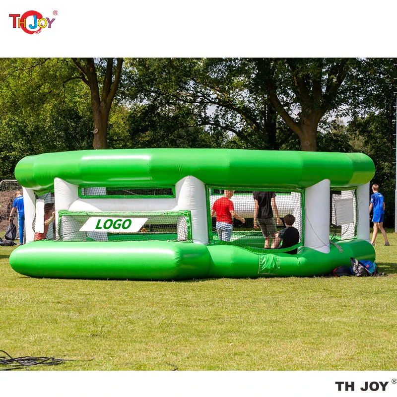 Campo gonfiabile della pallina della bolla del calcio di calcio di 10m, gabbia gonfiabile di battuta di baseball di calcio della Panna dell'arena di allenamento del calcio