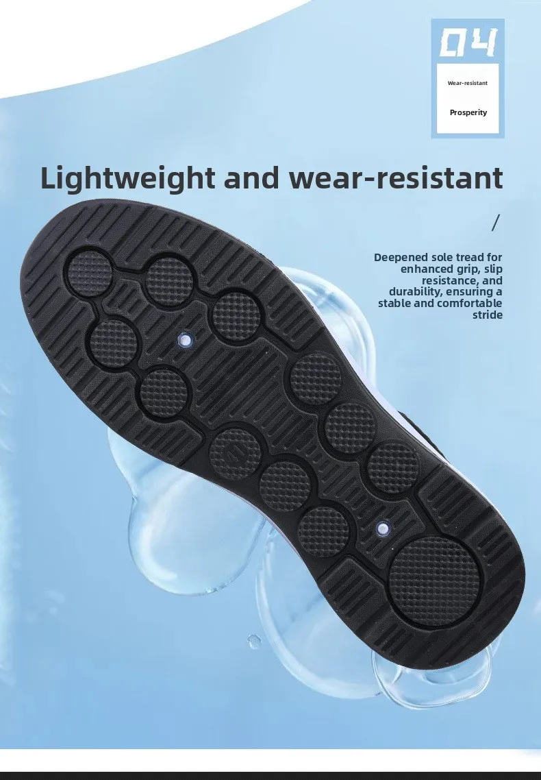 Herren-Strick-Slipper, atmungsaktives, fliegendes Gewebe-Obermaterial, dicke, rutschfeste Sohle, bequeme Freizeitschuhe zum Gehen – Detail 10