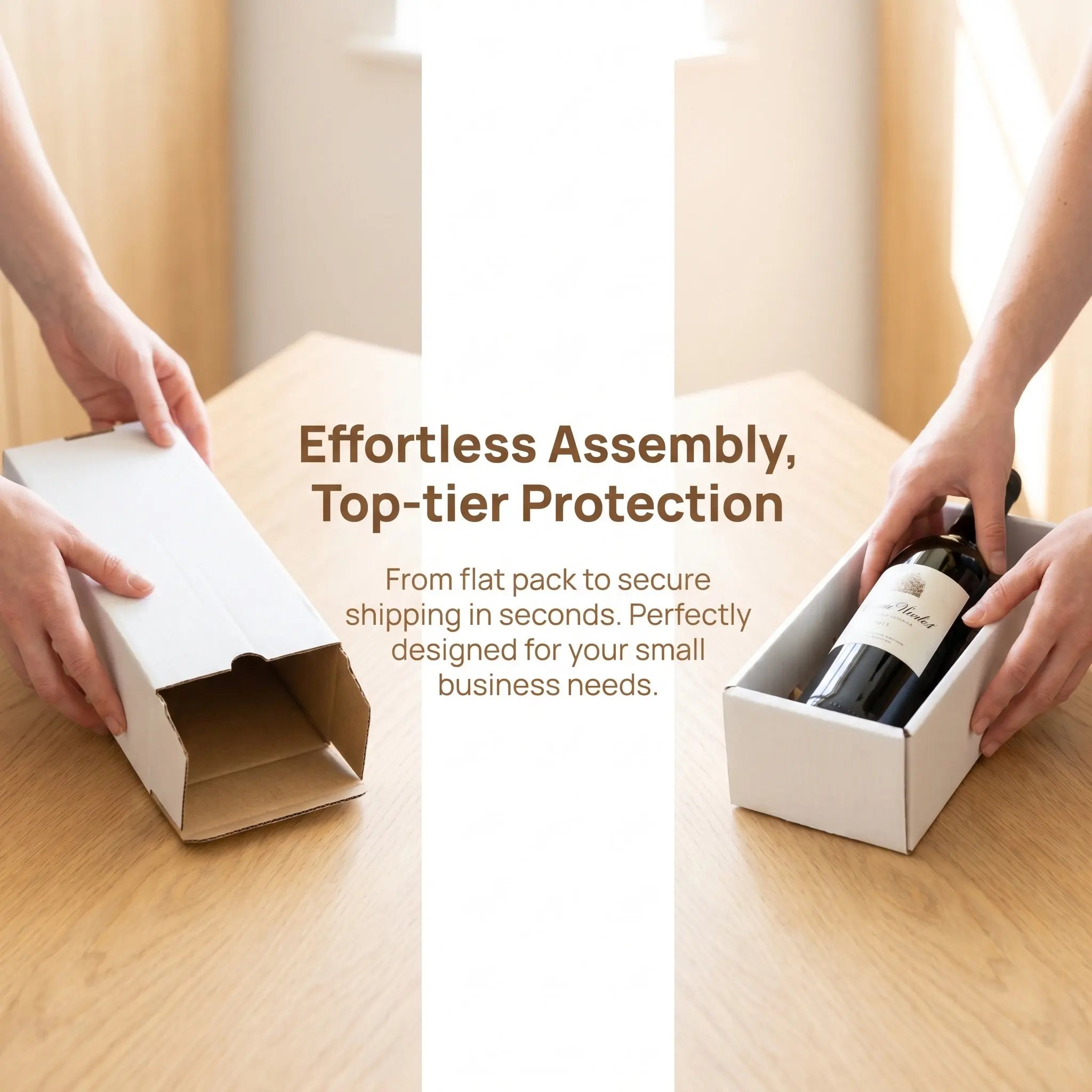 10Pcs Thick Anti-Wear Corrugated Shipping Box No Tape Required Quick Assembly Multi-Function Packing Box for Dishes Wine Moving