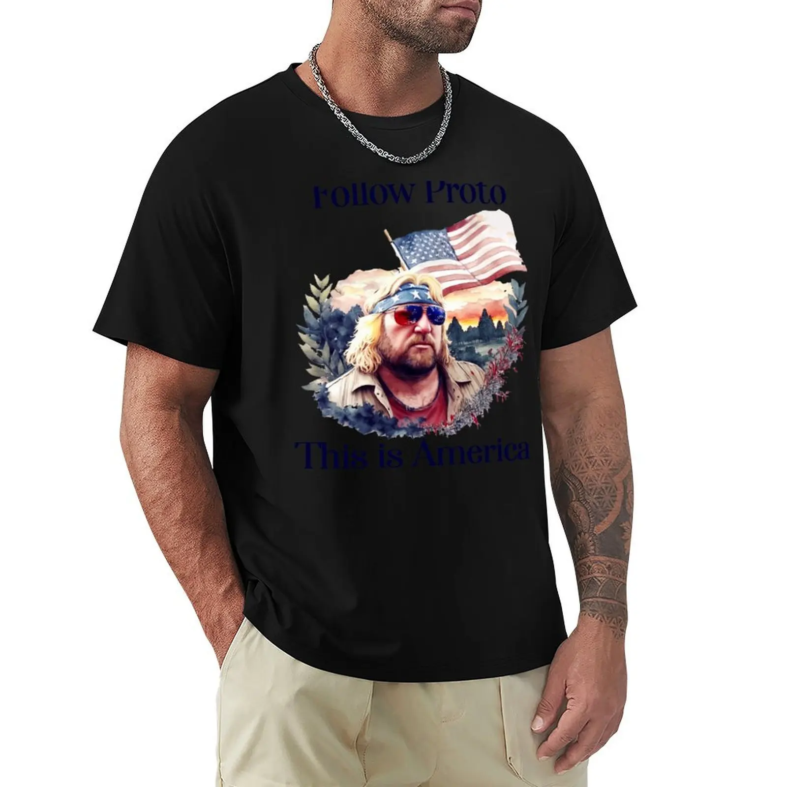 Fed Smoker Follow Proto This is America YMH T-Shirt man t shirt designer T-Shirt