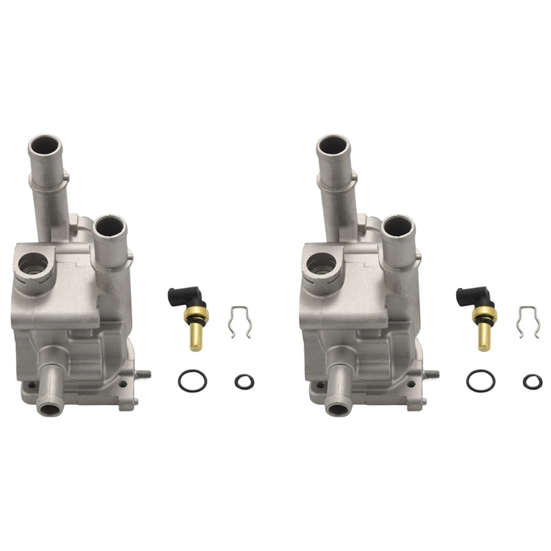 

2X алюминиевый корпус термостата 96984103 96817255 для Chevrolet Chevy, Cruze, Aveo, Orlando, Opel Astra