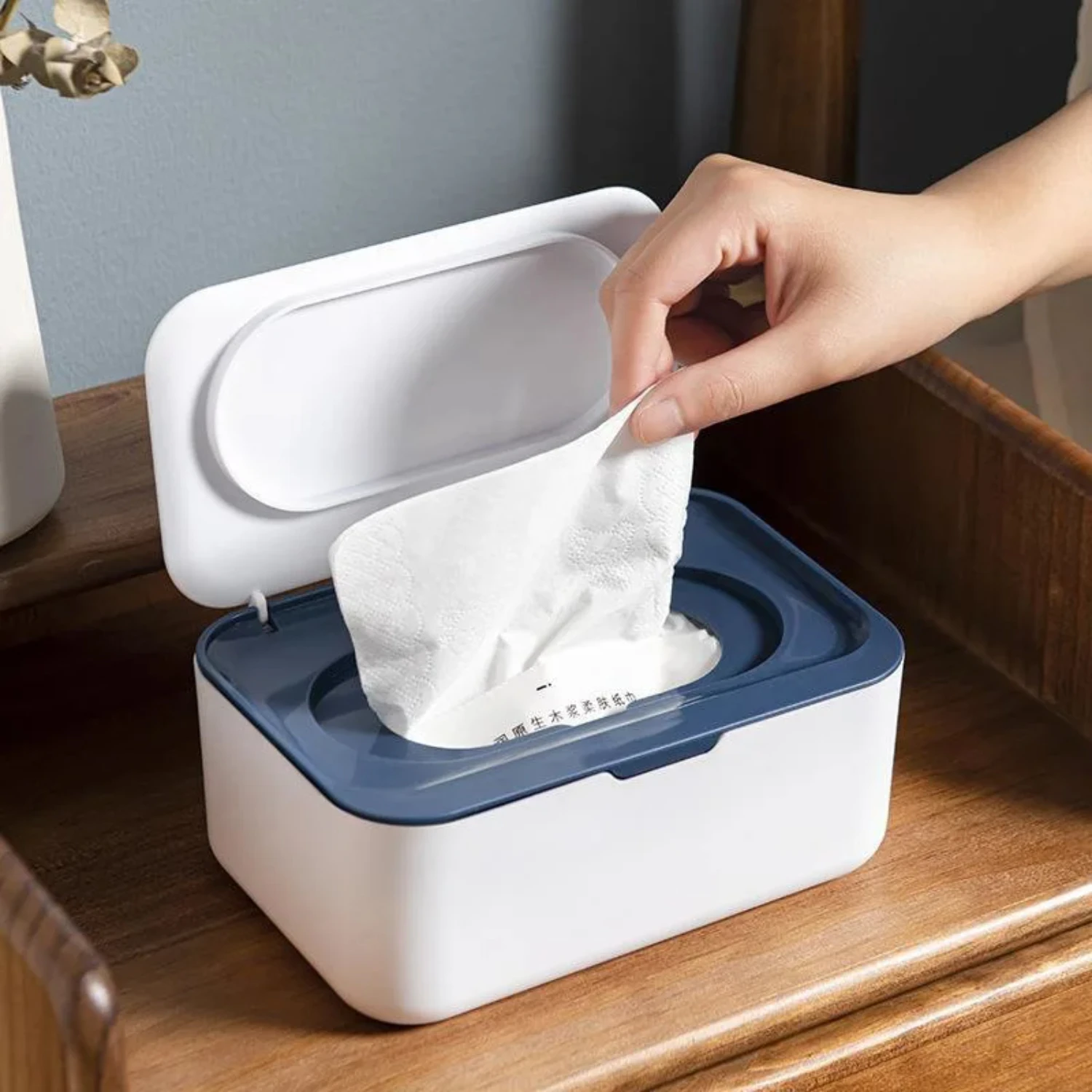 Dustproof Wet Wipes Dispenser with Lid - Convenient Tissue Box for Office, Baby, and Kitchen Organization - Dust-free Storage fo