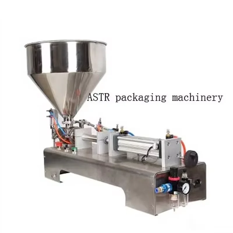 Paste filling machine Single nozzle Fill liquid and paste Rotary Valve quantitative filling and packing equipment