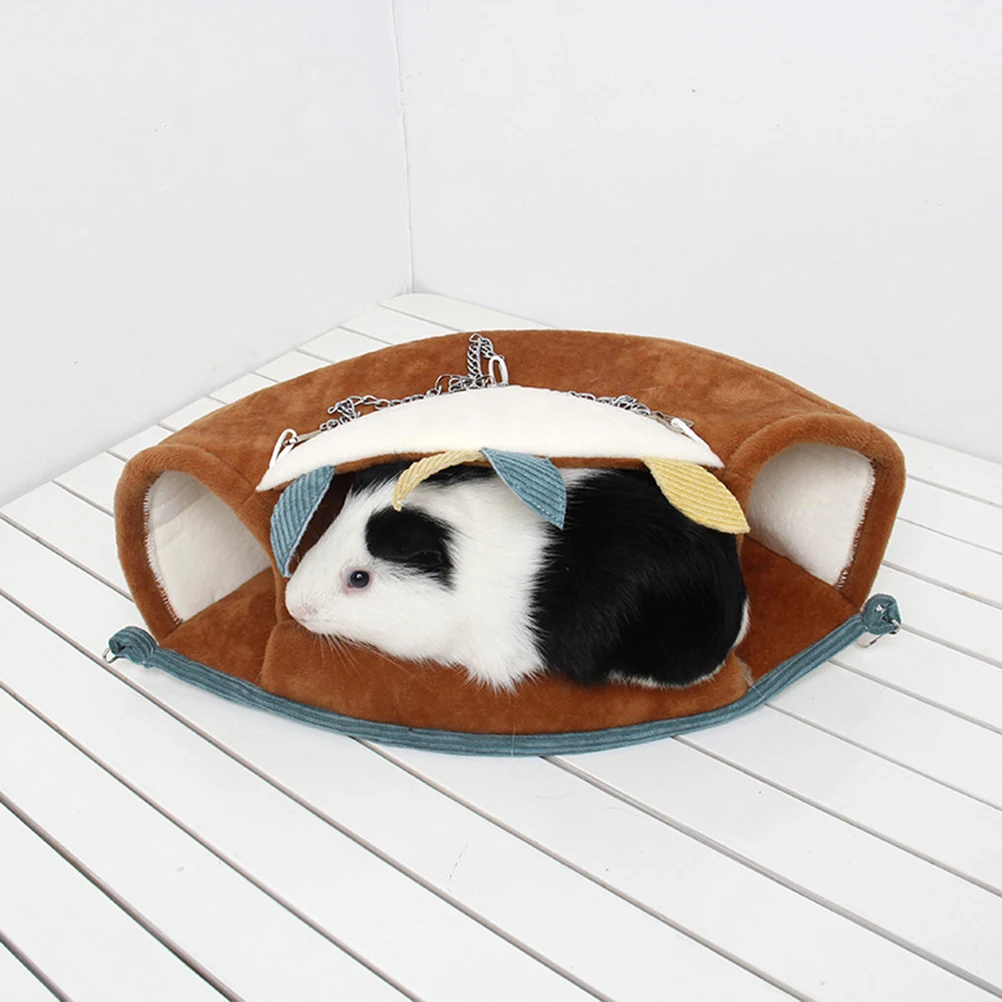 

Winter Warm Pet Hanging Hammock Hamster Sleeping Bed Size S Hamster Cage Hammock Lightweight Durable Small Pet Bed