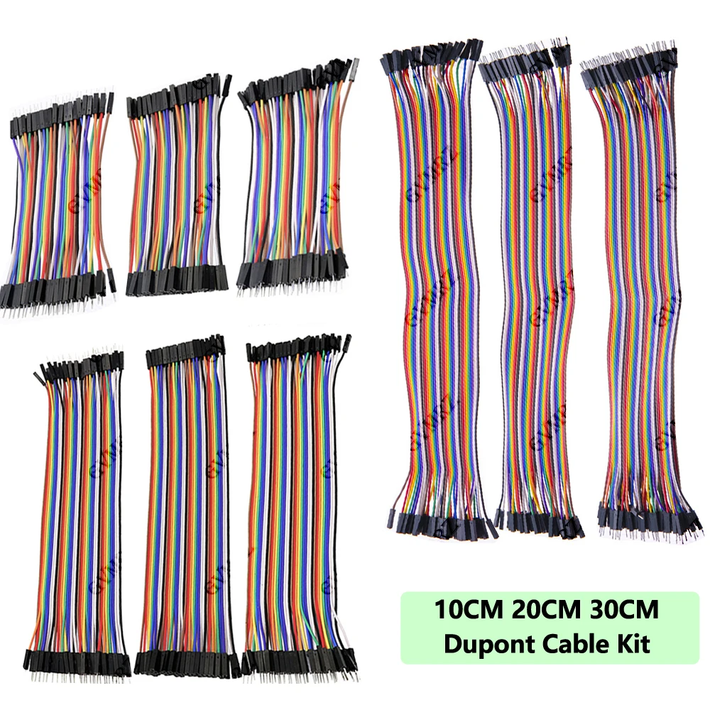 Female to Female Male to Male 10CM 20CM 30CM Dupont Cable Kit  Male to Female Jumper Wires for Arduino