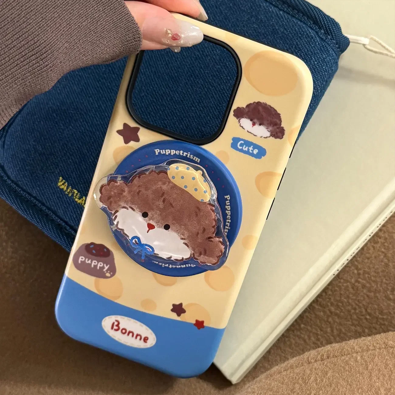 개인 맞춤형 치즈 그레이 플래닛 강아지 폰 케이스 마그네틱 아이폰 17 16 15 14 13 12 11 프로 맥스 Y2K 커버 충격 방지 힐링