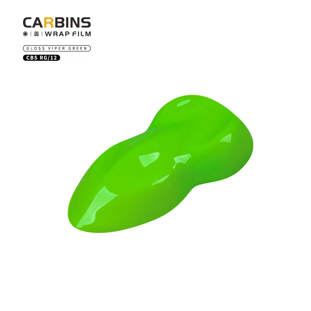 ฟิล์มติดรถยนต์ CARBINS PET เงา สีเขียวไวเปอร์ ขายดี ฟิล์มไวนิลหุ้มรถยนต์ ติดง่ายไม่มีฟองอากาศ สติ๊กเกอร์ไวนิลกันรอยขีดข่วน ฟิล์มหุ้มรถยนต์