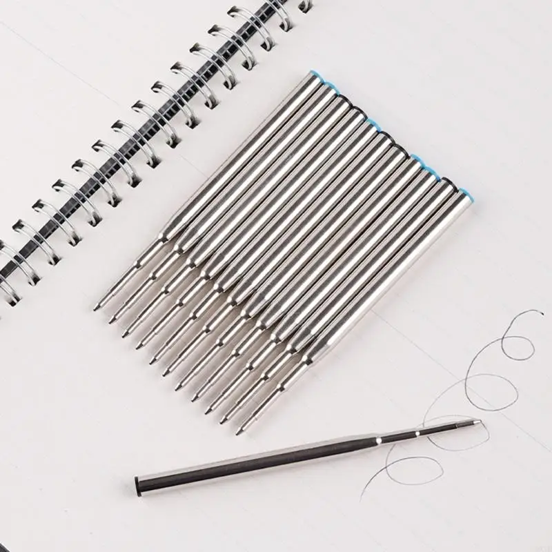 Pack of Replaceable 2 Color Refills, Ball Points Pens Refills Metal Ballpoint Pen Refills, 1Mm Point Pen Refills