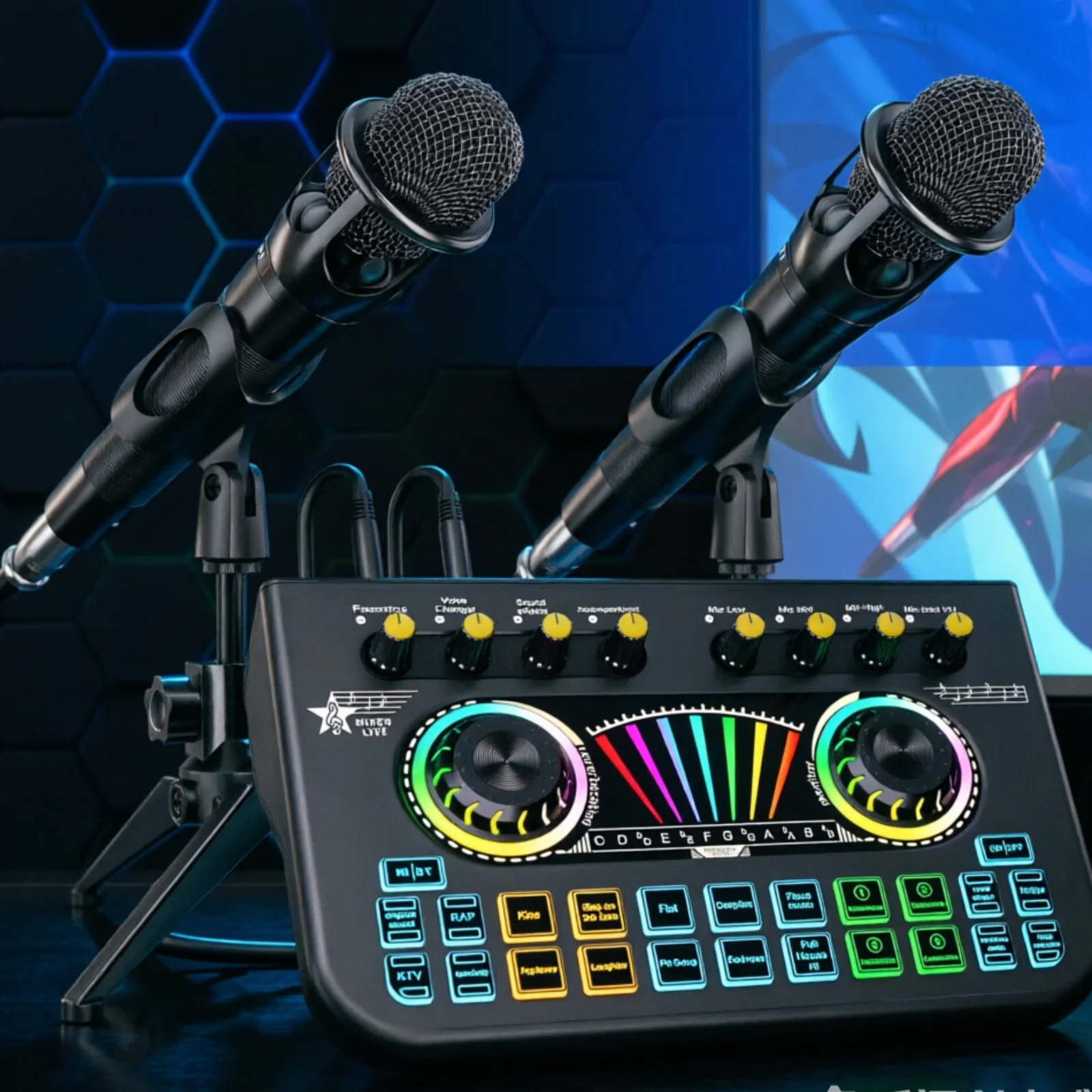 Professional Podcast DJ Equipment Bundle with Microphones